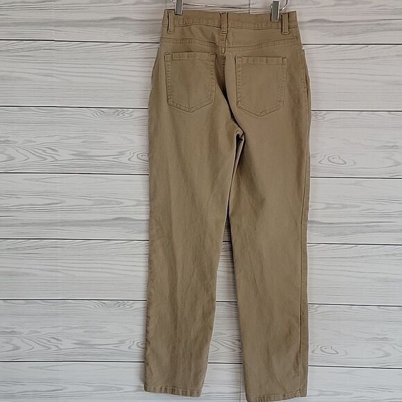Gloria Vanderbilt Amand Tan Colored Jeans Womens Size 6 - Picture 7 of 14